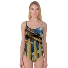 Athens Greece Ancient Architecture Camisole Leotard  by Celenk