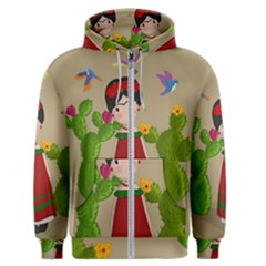 Frida Kahlo Doll Men s Zipper Hoodie by Valentinaart