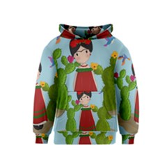 Frida Kahlo Doll Kids  Pullover Hoodie by Valentinaart