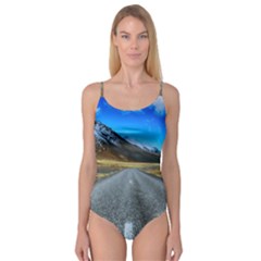 Road Mountain Landscape Travel Camisole Leotard  by Celenk