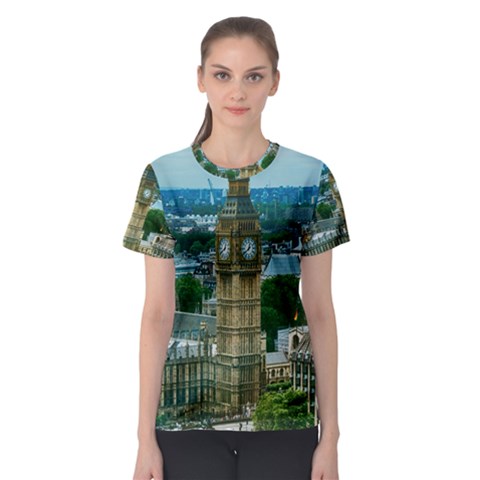 London England City Landmark Women s Sport Mesh Tee by Celenk