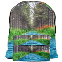 River Forest Landscape Nature Giant Full Print Backpack