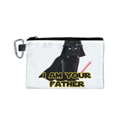 Darth Vader Cat Canvas Cosmetic Bag (small)