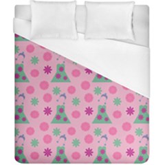 Green Dress Pink Duvet Cover (california King Size)