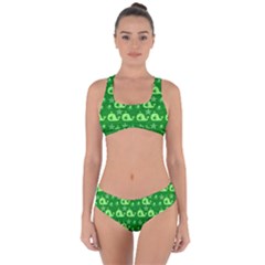 Green Sea Whales Criss Cross Bikini Set by snowwhitegirl