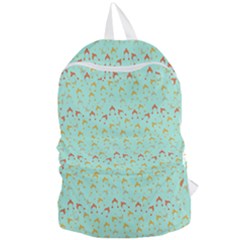 Blue Orange Hats Foldable Lightweight Backpack