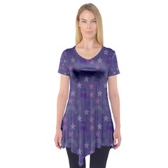 Music Stars Blue Short Sleeve Tunic 