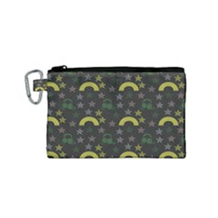 Music Star Dark Grey Canvas Cosmetic Bag (small)