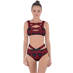 Cupcake Blood Red Black Bandaged Up Bikini Set  by snowwhitegirl