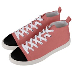 Late Peach Men s Mid-top Canvas Sneakers by snowwhitegirl