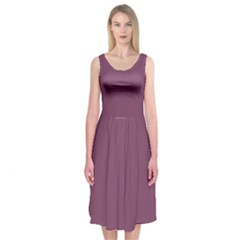 Medium Grape Midi Sleeveless Dress by snowwhitegirl