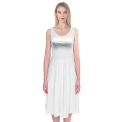 Dove Midi Sleeveless Dress by snowwhitegirl