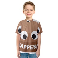 Poo Happens Kids  Sport Mesh Tee