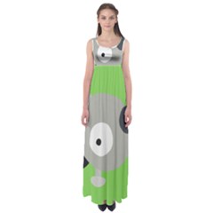 Magnemite (blue) Empire Waist Maxi Dress by SamEarl13