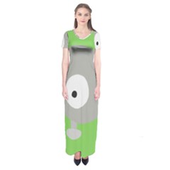 Magnemite (blue) Short Sleeve Maxi Dress by SamEarl13