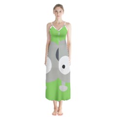 Magnemite (blue) Button Up Chiffon Maxi Dress by SamEarl13