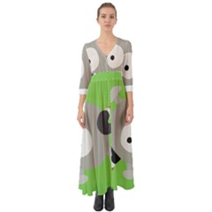 Magnemite (blue) Button Up Boho Maxi Dress by SamEarl13