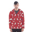 Paper cranes pattern Hooded Wind Breaker (Men) View1