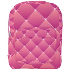 Pink Background Geometric Design Full Print Backpack