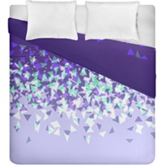 Purple Disintegrate Duvet Cover Double Side (king Size) by jumpercat