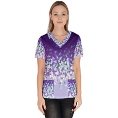 Purple Disintegrate Scrub Top by jumpercat