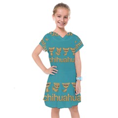 Chihuahua Kids  Drop Waist Dress by Valentinaart