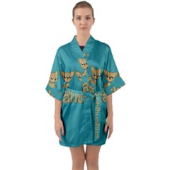 Chihuahua Quarter Sleeve Kimono Robe by Valentinaart