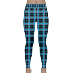 Deep Sea Tartan Classic Yoga Leggings by jumpercat