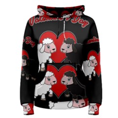 Valentines Day - Sheep  Women s Pullover Hoodie by Valentinaart