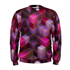 Cube Surface Texture Background Men s Sweatshirt by Nexatart