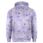 violet,lavender,cute,floral,pink,purple,pattern,girly,modern,trendy Men s Overhead Hoodie