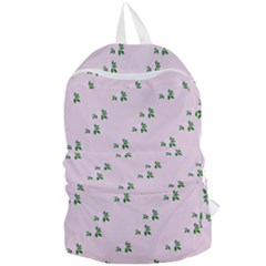 Pink Flowers Pink Big Foldable Lightweight Backpack