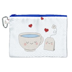 Cute Tea Canvas Cosmetic Bag (xl) by Valentinaart