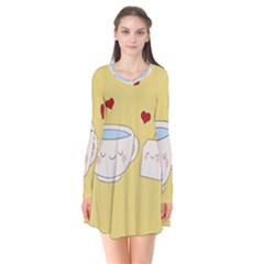 Cute Tea Flare Dress by Valentinaart