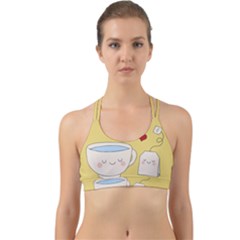 Cute Tea Back Web Sports Bra by Valentinaart