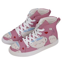 Cute Tea Women s Hi-top Skate Sneakers by Valentinaart