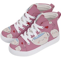 Cute Tea Kid s Hi-top Skate Sneakers by Valentinaart