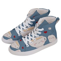 Cute Tea Women s Hi-top Skate Sneakers by Valentinaart