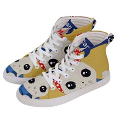 Feminist Cat Men s Hi-top Skate Sneakers