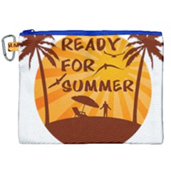 Ready For Summer Canvas Cosmetic Bag (xxl) by Melcu