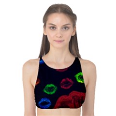 Hot Lips Tank Bikini Top by dawnsiegler