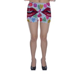 Aahhhh Candy Skinny Shorts by dawnsiegler