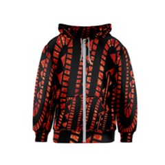 Background Abstract Red Black Kids  Zipper Hoodie by Nexatart