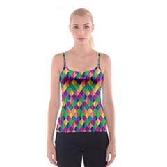 Background Geometric Triangle Spaghetti Strap Top by Nexatart