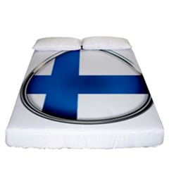 Finland Country Flag Countries Fitted Sheet (california King Size) by Nexatart