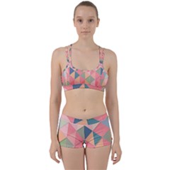 Background Geometric Triangle Women s Sports Set