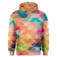 Texture Background Squares Tile Men s Overhead Hoodie