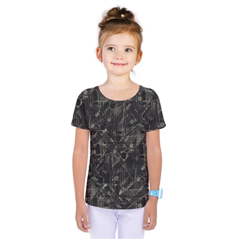 Abstract Collage Patchwork Pattern Kids  One Piece Tee by dflcprints