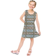 Celtic Wood Knots In Decorative Gold Kids  Tunic Dress by pepitasart