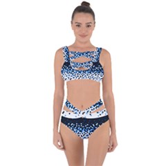 Flat Tech Camouflage Reverse Blue Bandaged Up Bikini Set  by jumpercat